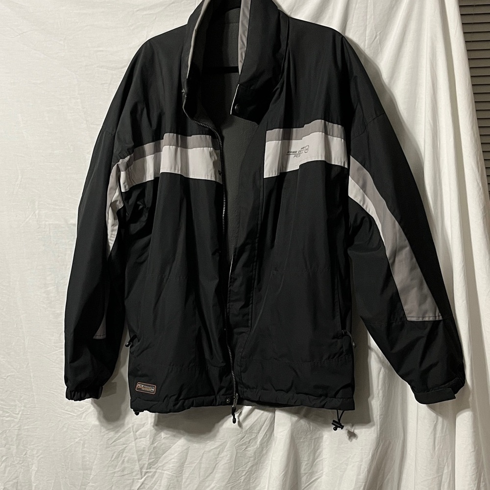 Free Country Black and Gray Heavy Jacket /Reversible